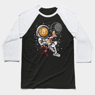 Retirement Plan Astronaut Bitcoin BTC Coin To The Moon Crypto Token Cryptocurrency Blockchain Wallet Birthday Gift For Men Women Kids Baseball T-Shirt
